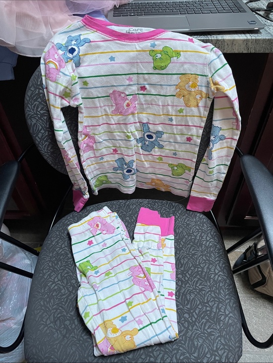 The Children's Place Other - Care Bears Multicolor Striped Kids Pajama Set with Pink Trim